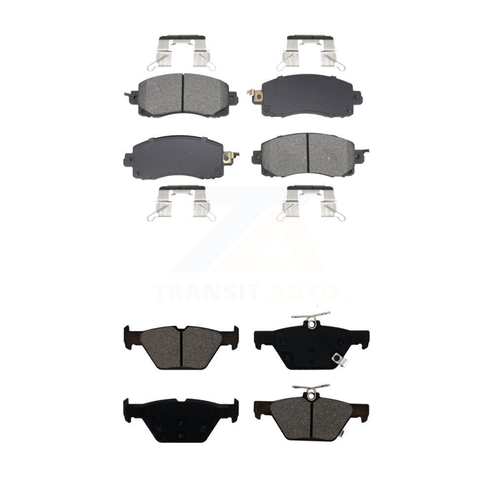 Semi-Metallic Brake Pad Front Rear Kit For Subaru Crosstrek Forester Outback WRX