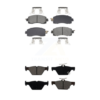 Semi-Metallic Brake Pad Front Rear Kit For Subaru Crosstrek Forester Outback WRX