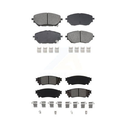 Semi-Metallic Brake Pads Front Rear Kit For Toyota C-HR