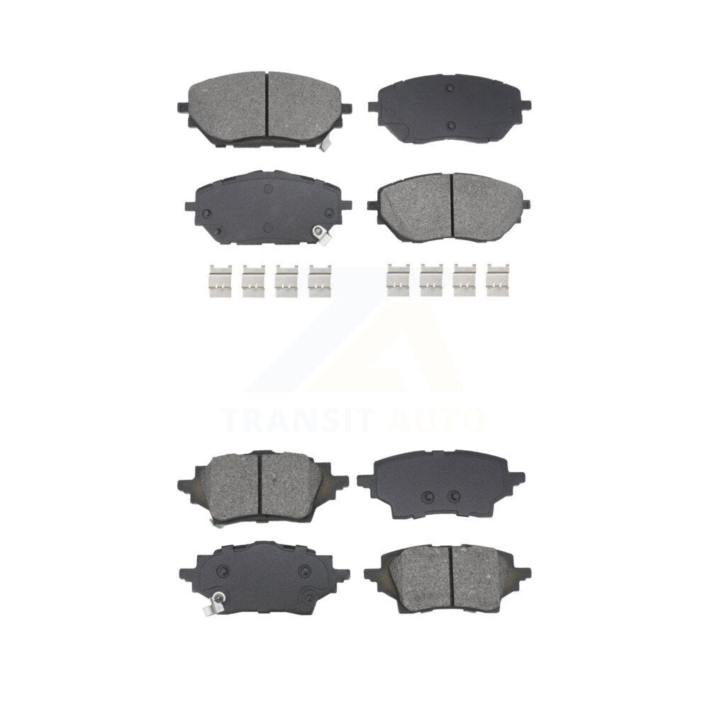 Semi-Metallic Brake Pads Front Rear Kit For Toyota C-HR