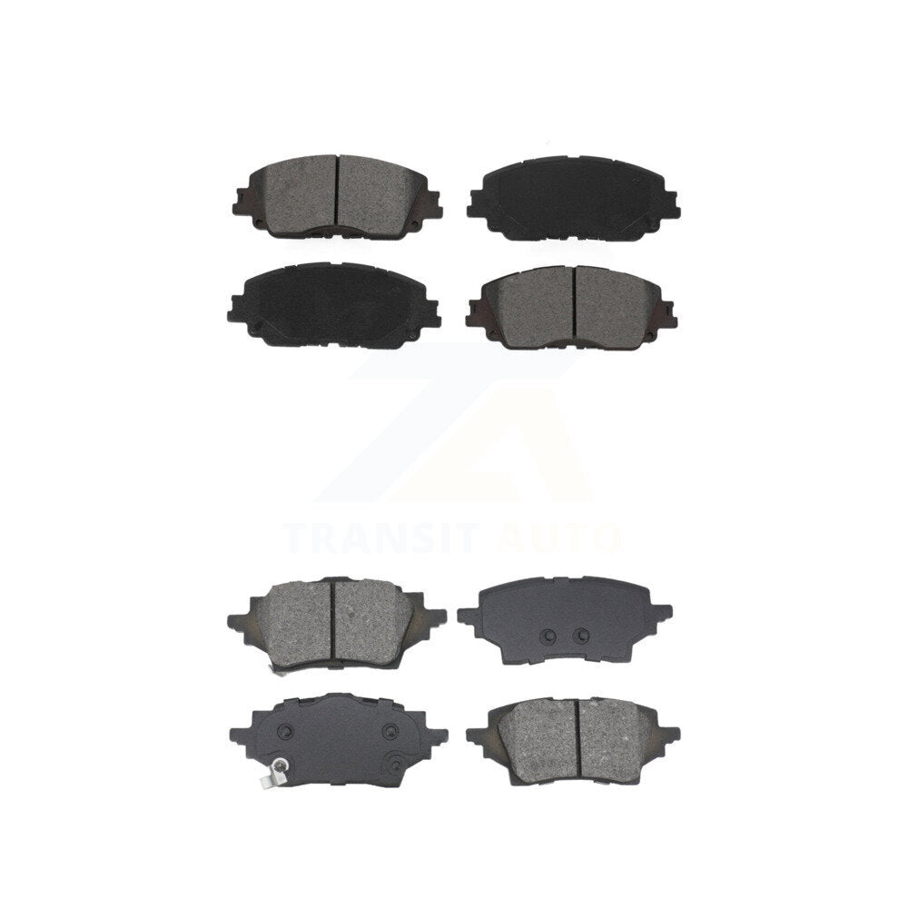Semi-Metallic Brake Pads Front Rear Kit For Toyota C-HR