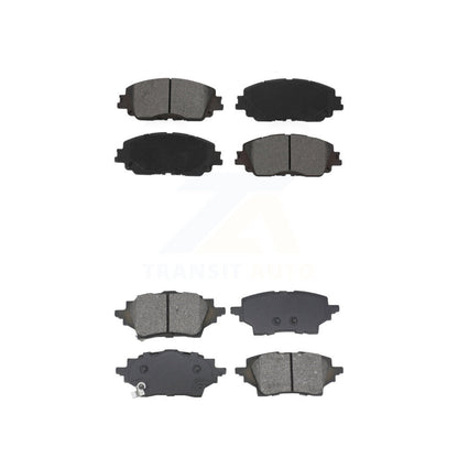 Semi-Metallic Brake Pads Front Rear Kit For Toyota C-HR