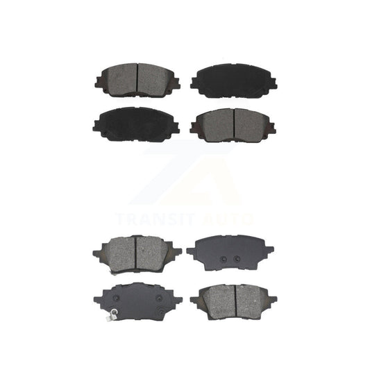 Semi-Metallic Brake Pads Front Rear Kit For Toyota C-HR