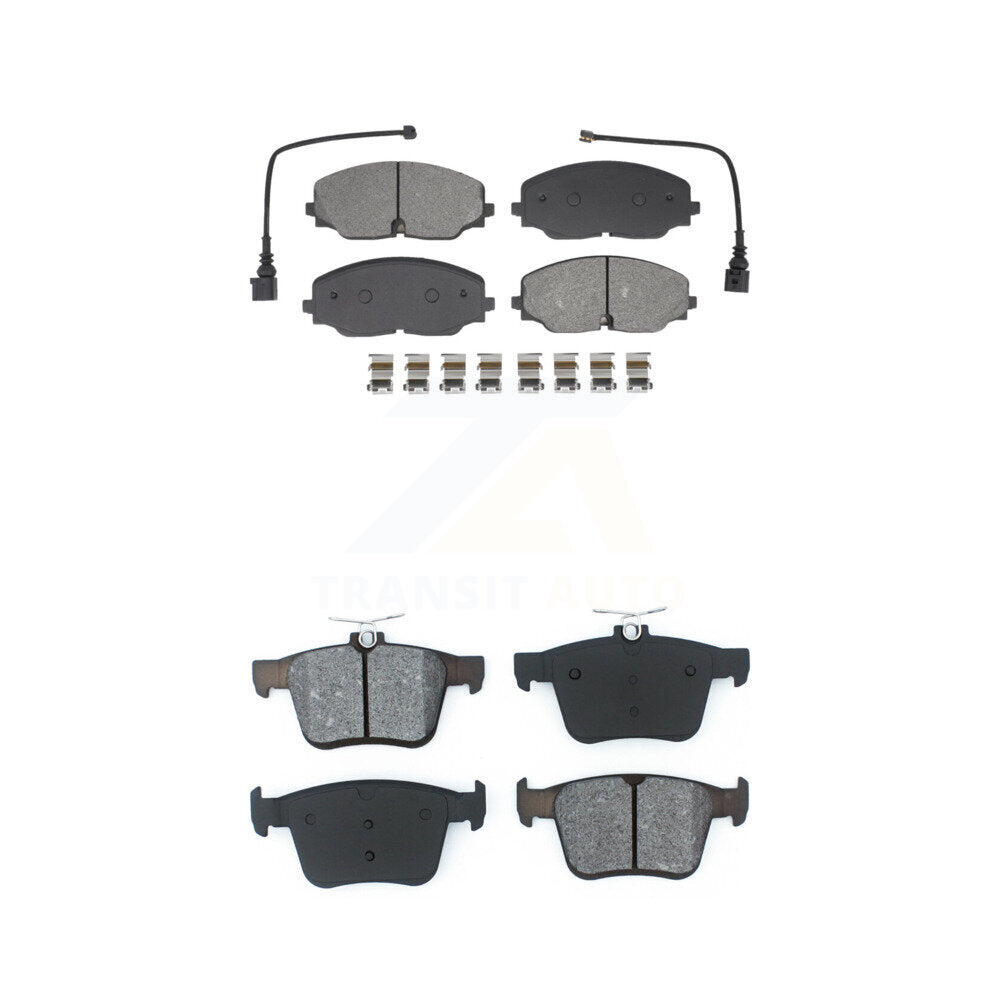 Semi-Metallic Brake Pads Front Rear Kit For Volkswagen Atlas Cross Sport