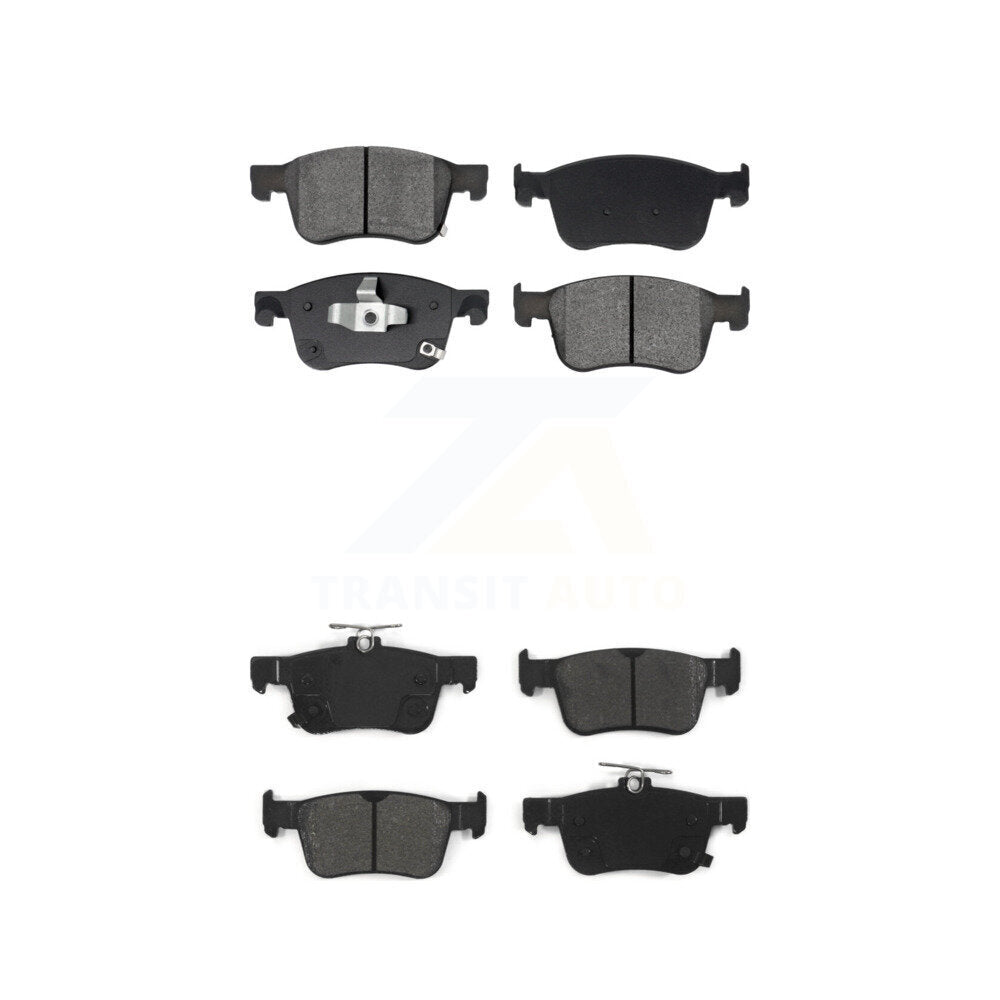 Semi-Metallic Brake Pads Front Rear Kit For 2023-2024 Acura Integra 1.5L