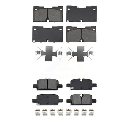 Semi-Metallic Brake Pads Front Rear Kit For GMC Chevrolet Silverado 1500 Sierra