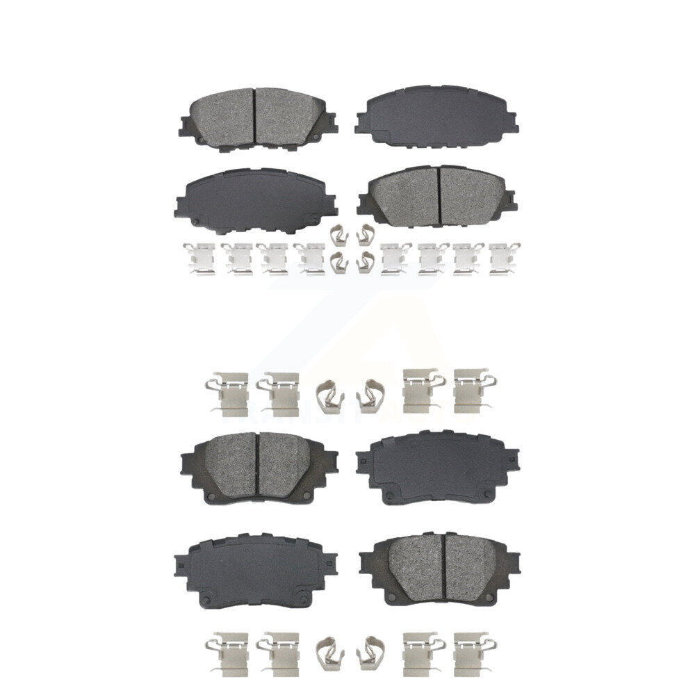 Semi-Metallic Brake Pads Front Rear Kit For Toyota Corolla