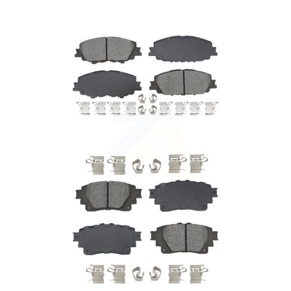 Semi-Metallic Brake Pads Front Rear Kit For Toyota Corolla