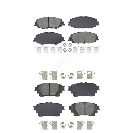 Semi-Metallic Brake Pads Front Rear Kit For Toyota Corolla