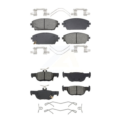 Semi-Metallic Brake Pads Front Rear Kit For Mazda 3 Sport