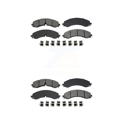 Semi-Metallic Brake Pads Front Rear Kit For GMC Chevrolet Sierra 2500 HD 3500