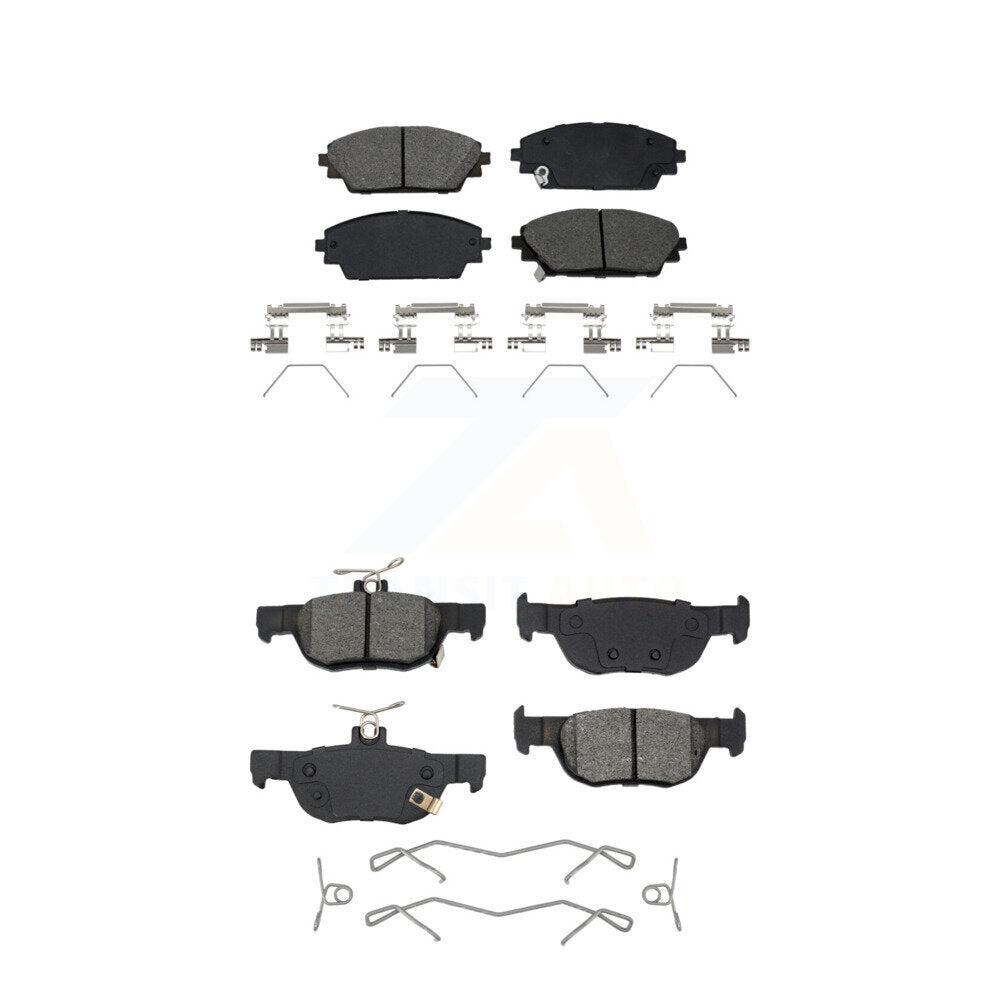 Semi-Metallic Brake Pads Front Rear Kit For 2020-2023 Mazda CX-30