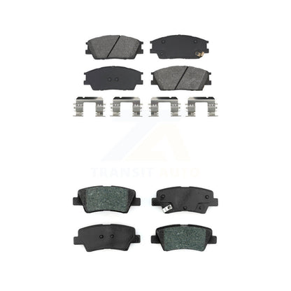 Semi-Metallic Brake Pads Front Rear Kit For Hyundai Venue Kia Soul