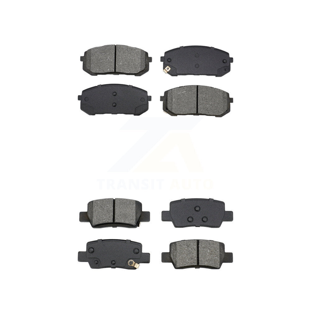 Semi-Metallic Brake Pads Front Rear Kit For Hyundai Elantra