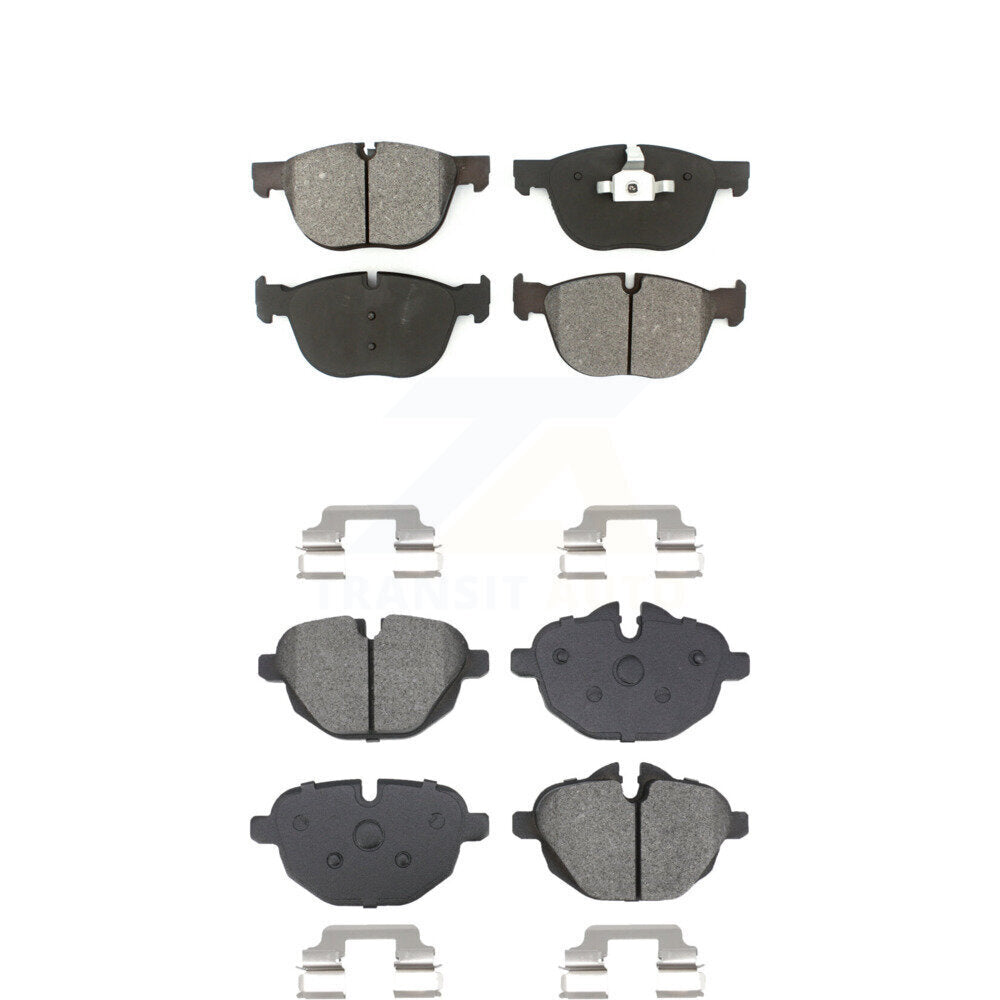 Semi-Metallic Brake Pads Front Rear Kit For 2016-2018 BMW X4 M40i