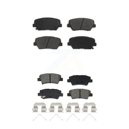 Semi-Metallic Brake Pads Front Rear Kit For 2019-2022 Hyundai Nexo