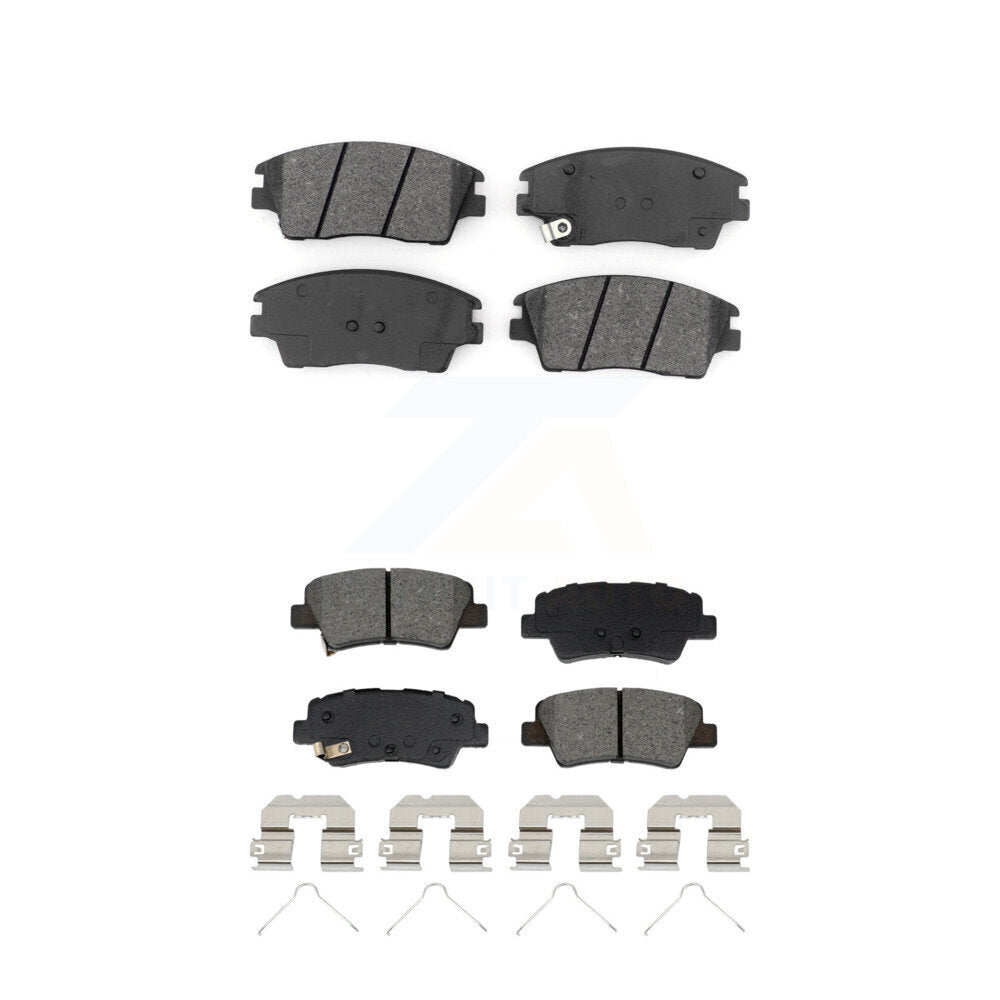 Semi-Metallic Brake Pads Front Rear Kit For Kia Sportage Hyundai Tucson