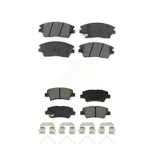Semi-Metallic Brake Pads Front Rear Kit For Kia Sportage Hyundai Tucson