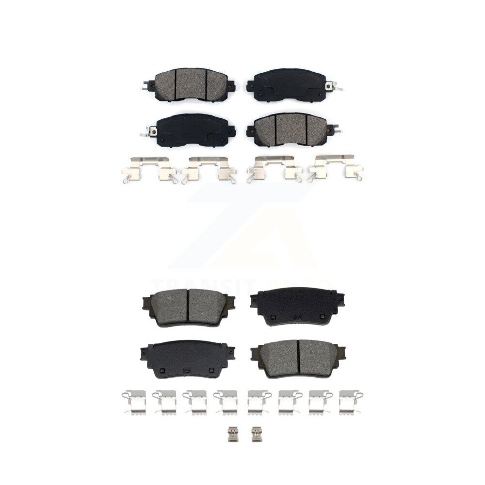 Semi-Metallic Brake Pads Front Rear Kit For Nissan Altima