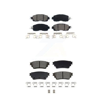 Semi-Metallic Brake Pads Front Rear Kit For Nissan Altima