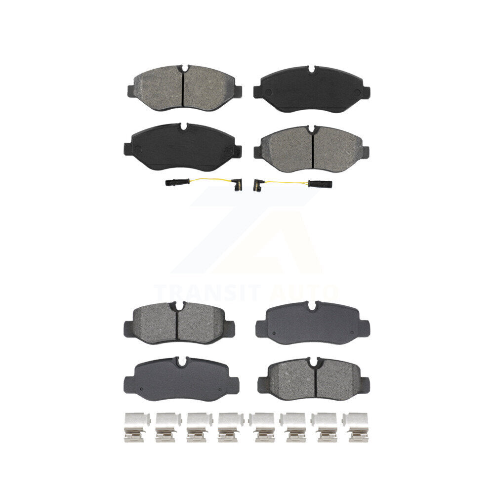 Semi-Metallic Brake Pads Front Rear Kit For Mercedes-Benz Metris