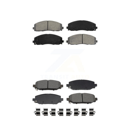 Semi-Metallic Brake Pads Front Rear Kit For Jeep Wrangler