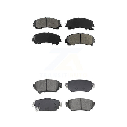 Semi-Metallic Brake Pads Front Rear Kit For Nissan Rogue
