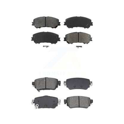 Semi-Metallic Brake Pads Front Rear Kit For Nissan Rogue Sport Qashqai