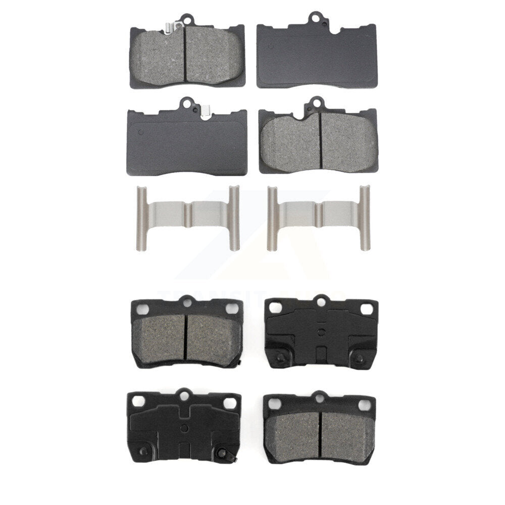 Semi-Metallic Brake Pads Front Rear Kit For Lexus IS350 GS350 GS450h GS430 GS460