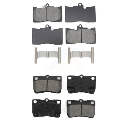 Semi-Metallic Brake Pads Front Rear Kit For Lexus IS350 GS350 GS450h GS430 GS460