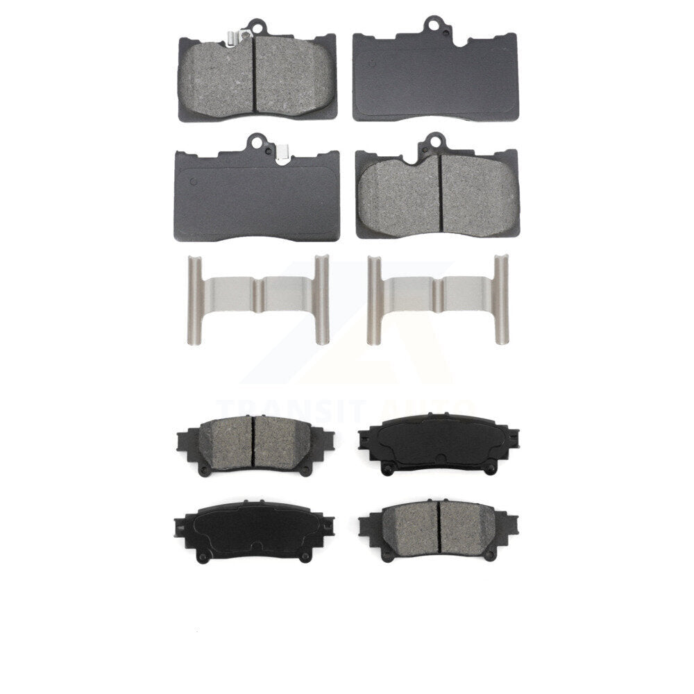 Semi-Metallic Brake Pads Front Rear Kit For Lexus IS300 IS350 GS350 RC350 RC300