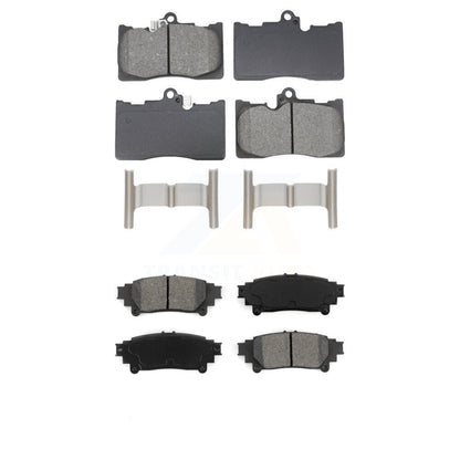 Semi-Metallic Brake Pads Front Rear Kit For Lexus IS300 IS350 GS350 RC350 RC300