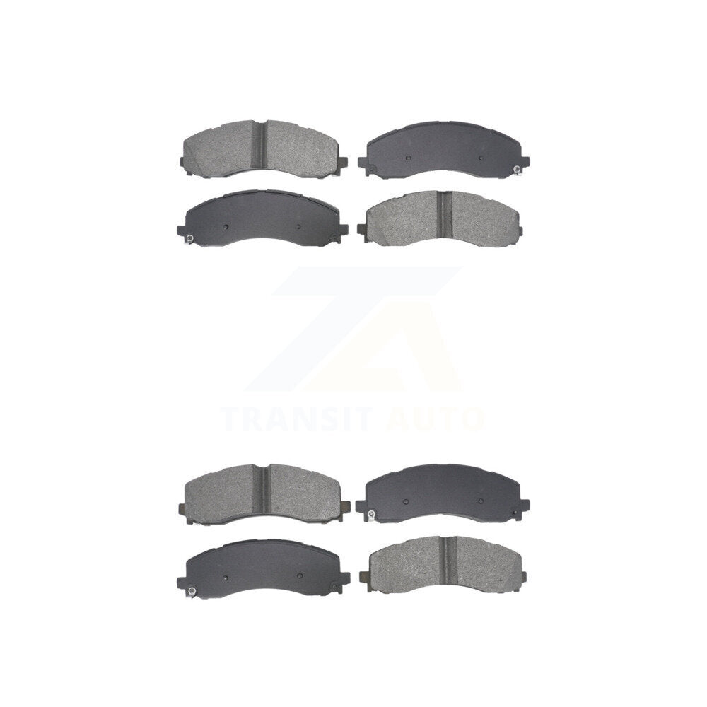 Semi-Metallic Brake Pads Front Rear Kit For Ram 2500 3500