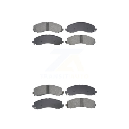 Semi-Metallic Brake Pads Front Rear Kit For Ram 2500 3500