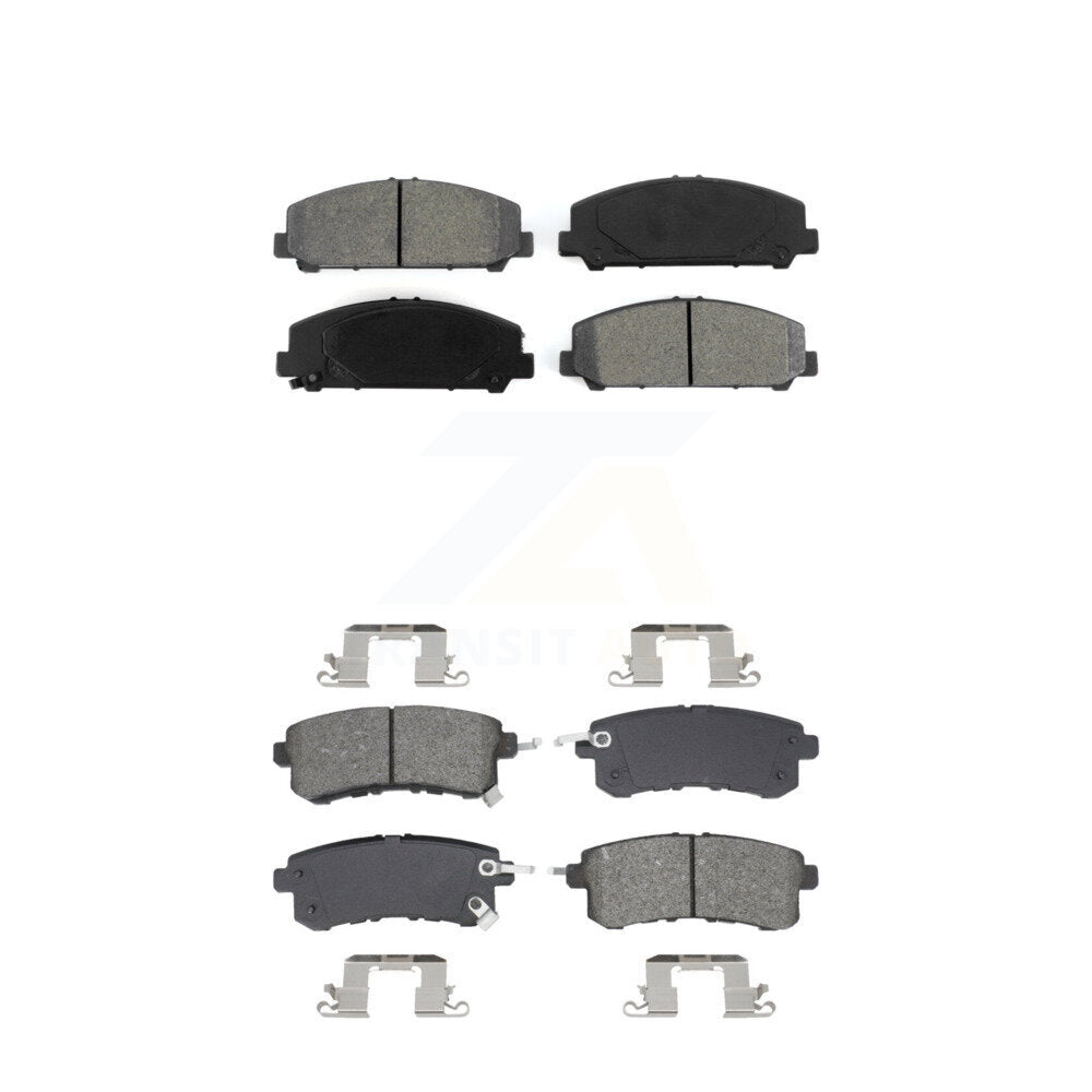 Semi-Metallic Brake Pads Front Rear Kit For INFINITI QX80 Nissan Armada QX56