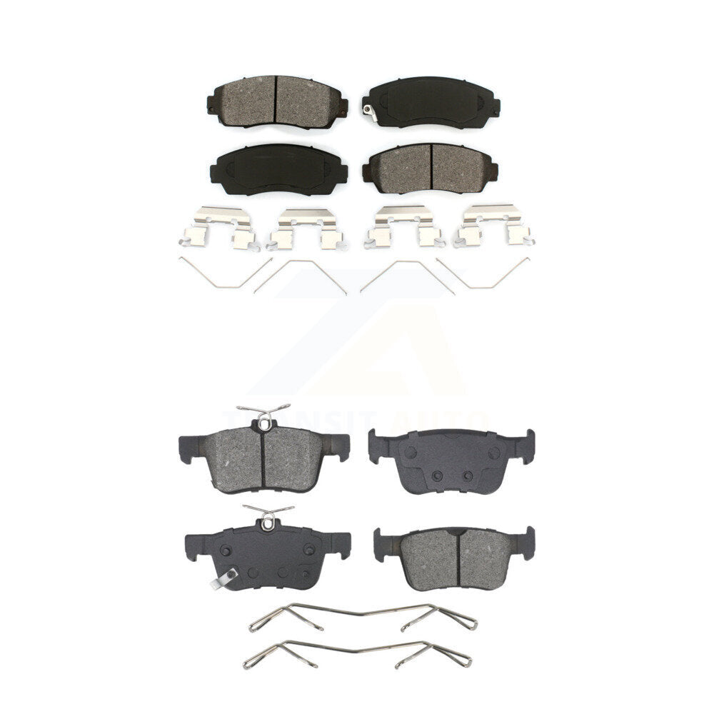 Semi-Metallic Brake Pads Front Rear Kit For Acura RDX TLX