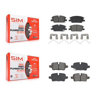 Semi-Metallic Brake Pads Front Rear Kit For Chevrolet GMC Terrain Equinox Malibu