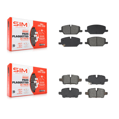 Semi-Metallic Brake Pads Front Rear Kit For GMC Terrain Chevrolet Equinox