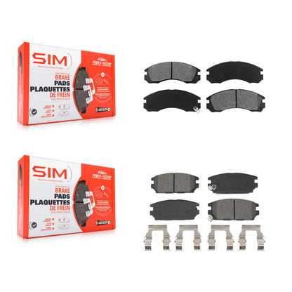 Semi-Metallic Brake Pads Front Rear Kit For Eagle Talon Mitsubishi Eclipse