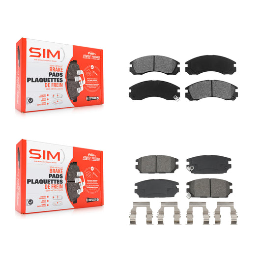 Semi-Metallic Brake Pads Front Rear Kit For Eagle Talon Mitsubishi Eclipse