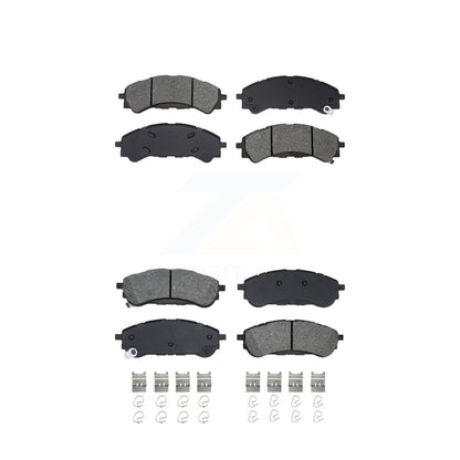 Semi-Metallic Brake Pads Front Rear Kit For 2019-2023 Ford Ranger