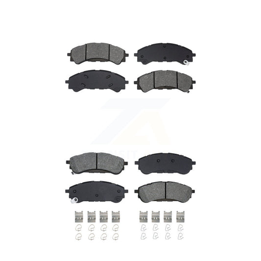 Semi-Metallic Brake Pads Front Rear Kit For 2019-2023 Ford Ranger