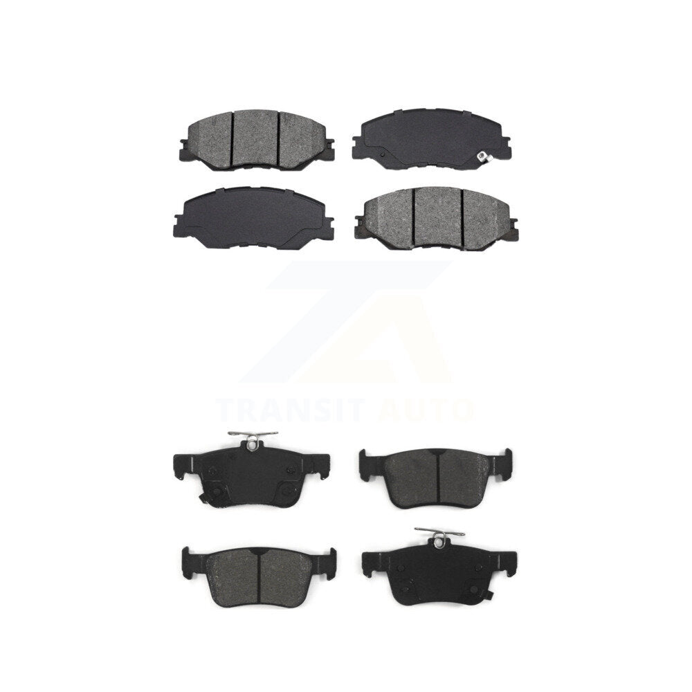 Semi-Metallic Brake Pads Front Rear Kit For Honda Civic