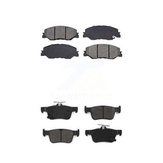 Semi-Metallic Brake Pads Front Rear Kit For Honda Civic