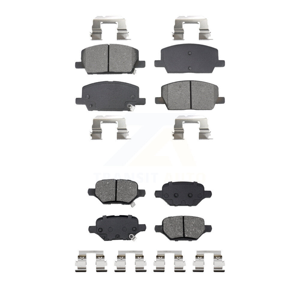 Semi-Metallic Brake Pad Front Rear Kit For 2018-2022 Buick Encore Chevrolet Trax
