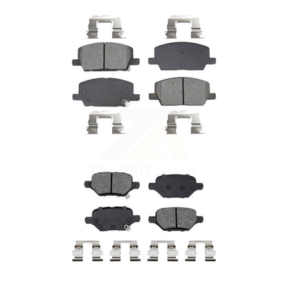 Semi-Metallic Brake Pad Front Rear Kit For 2018-2022 Buick Encore Chevrolet Trax