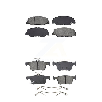 Semi-Metallic Brake Pads Front Rear Kit For 2019-2022 Honda Insight