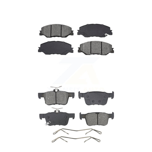 Semi-Metallic Brake Pads Front Rear Kit For 2019-2022 Honda Insight