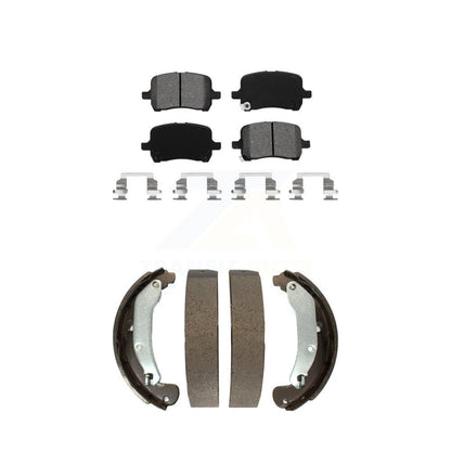 Semi-Metallic Brake Pads & Drum Shoe Front Rear Kit For Chevrolet Pontiac Cobalt