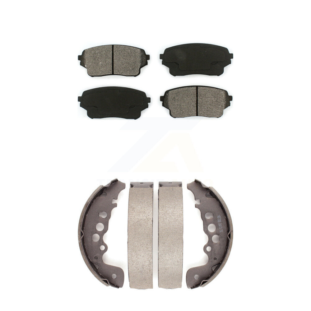 Semi-Metallic Brake Pads And Drum Shoes Front Rear Kit For Suzuki Grand Vitara